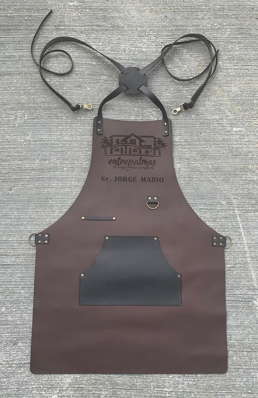 Delantal de cuero para tatuador, personalizado - foto 3