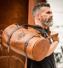Load image into Gallery viewer, HERITAGE RUSTIC BROWN LEATHER DUFFEL BAG