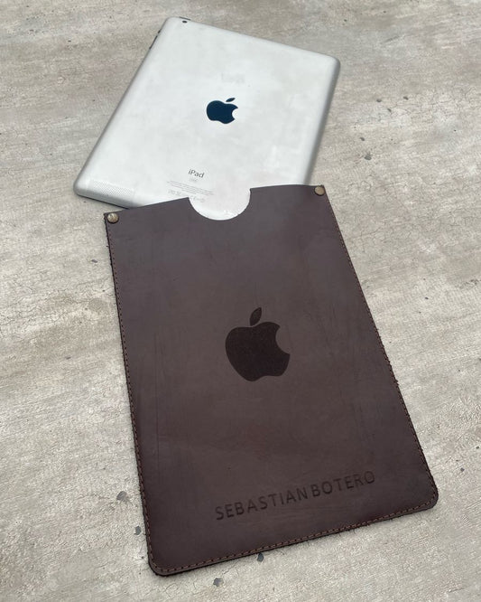 Estuche de cuero para iPad personalizado