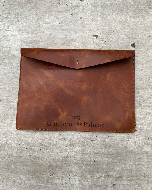 Estuche de cuero para portátil personalizado