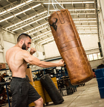 Load image into Gallery viewer, HERITAGE RUSTIC BROWN LEATHER HEAVY PUNCHING BAG (UN-FILLED)
