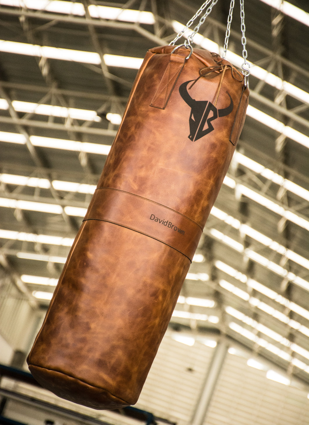 HERITAGE RUSTIC BROWN LEATHER HEAVY PUNCHING BAG (UN-FILLED)